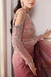 MARIA.B EMBROIDERED 2025 Unstitched Embroidered Chiffon Saree | BD-3001