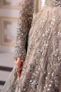 MARIA.B MBROIDERED 2025 3 Piece Unstitched Embroidered Net Suit | BD-3002